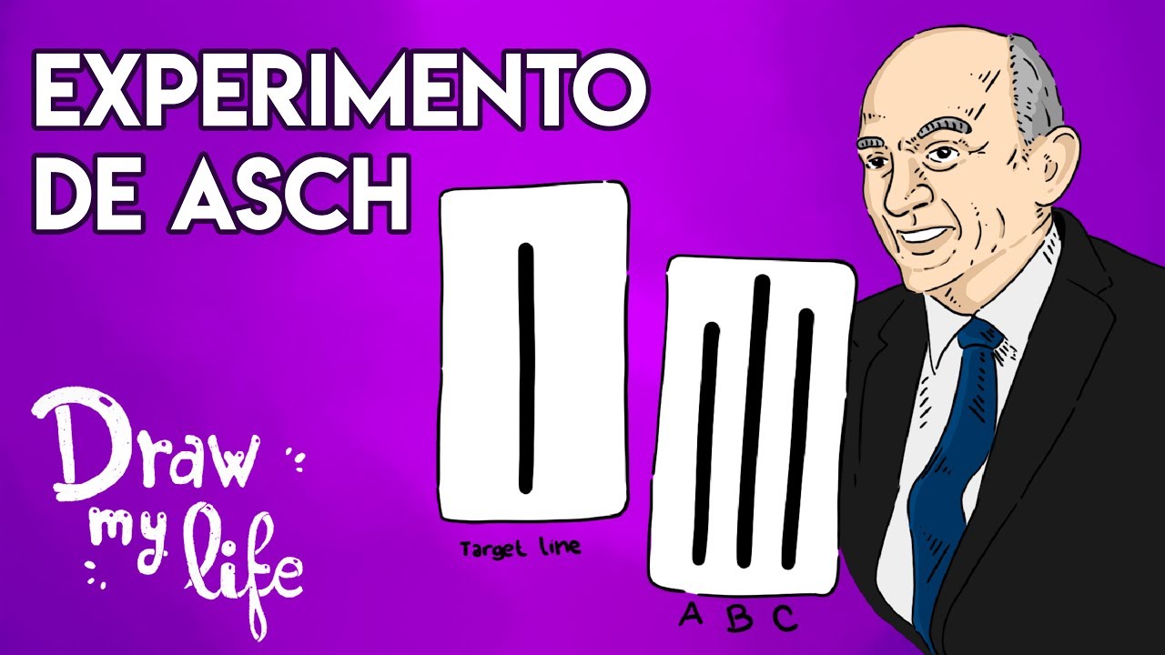 ¿QUÉ es el EXPERIMENTO ASCH? | Experimento PSICOLÓGICO | Draw My Life