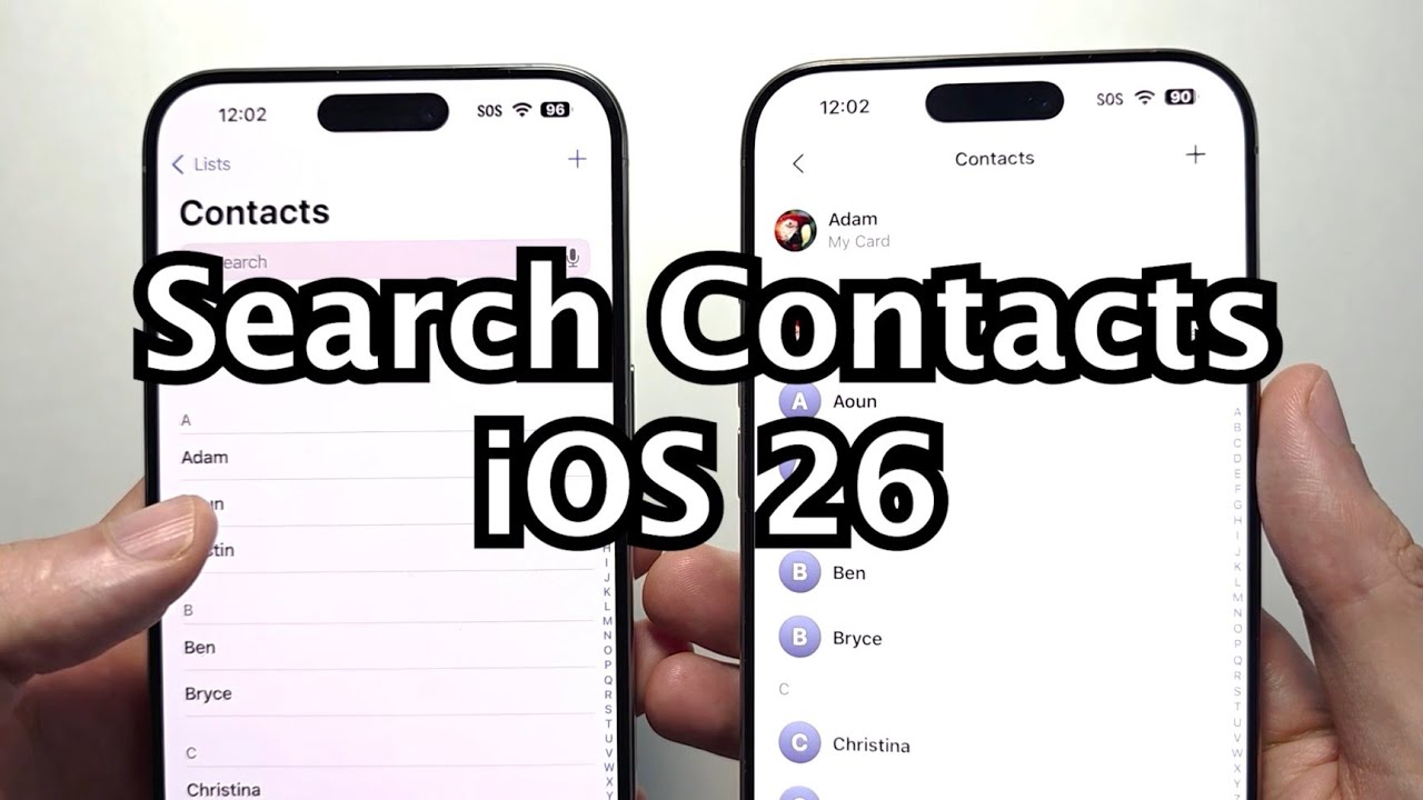 iOS 26: How to Search Contacts - iPhone