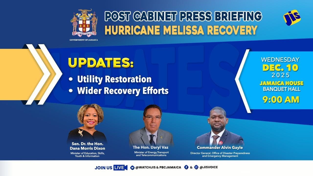 🌪️Post Cabinet Press Briefing on Hurricane Melissa Recovery || December 10, 2025 🌪️