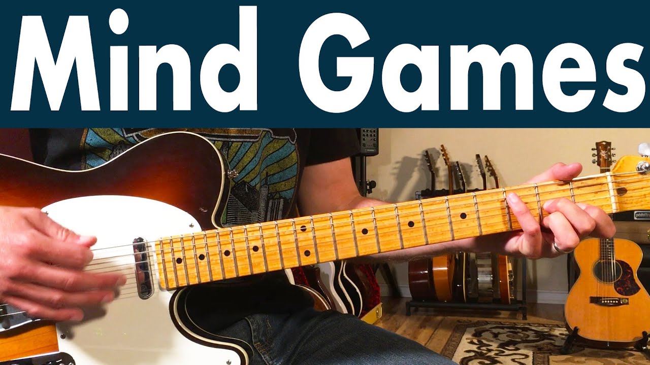 How To Play Mind Games On Guitar | John Lennon Guitar Lesson + Tutorial + Soloing