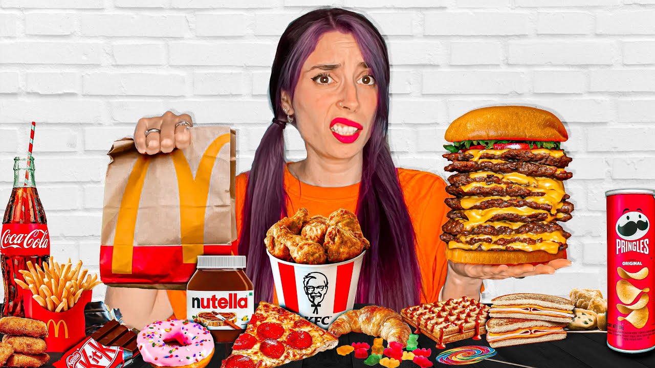 24 HORAS COMIENDO COMIDA CHATARRA