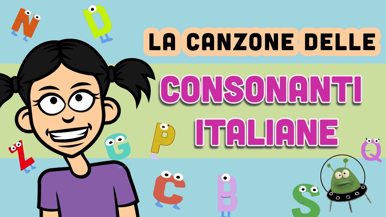 La Canzone  Delle Consonanti Italiane | 20 minuti | Impara Le Sillabe e Parole Nuove