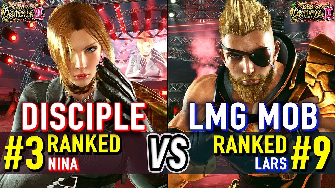 T8 🔥 DISCIPLE (#3 Ranked Nina) vs LMG MOB (#9 Ranked Lars) 🔥 Tekken 8 High Level Gameplay