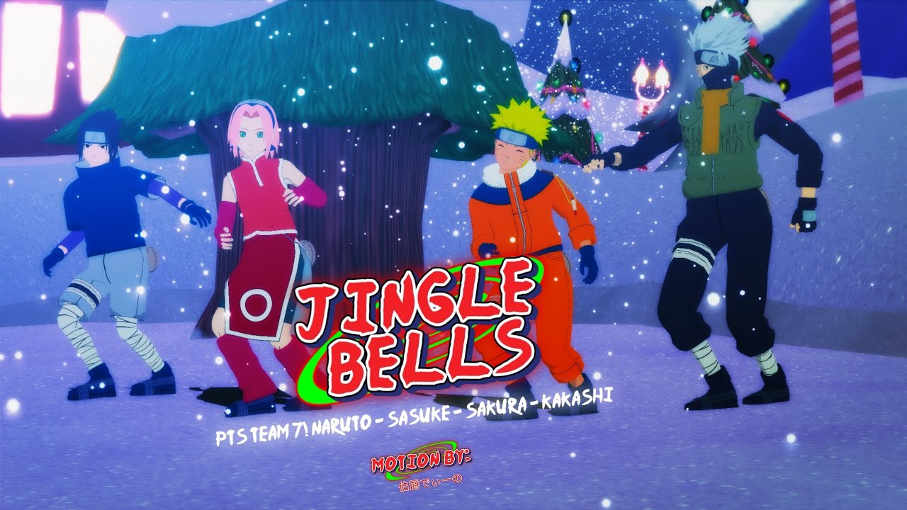 【NARUTOナルト MMD】- Jingle Bells / 初音ミクさんたちでジングルベル ft. PTS Team 7! Naruto, Sakura, Sasuke & Kakashi