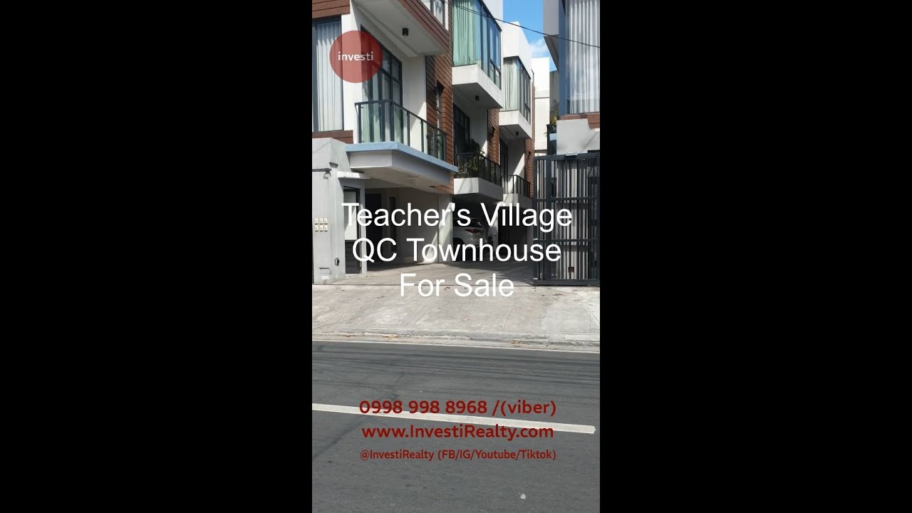 Teacher's Village QC House for Sale #housetourph #housetour #houseforsaleph #townhouse #quezoncity