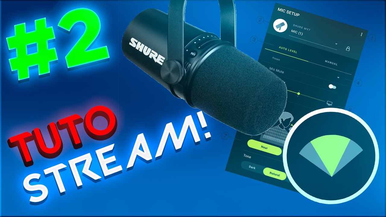 Présentation et paramétrage du micro SHURE MV7 #SHURE #MV7