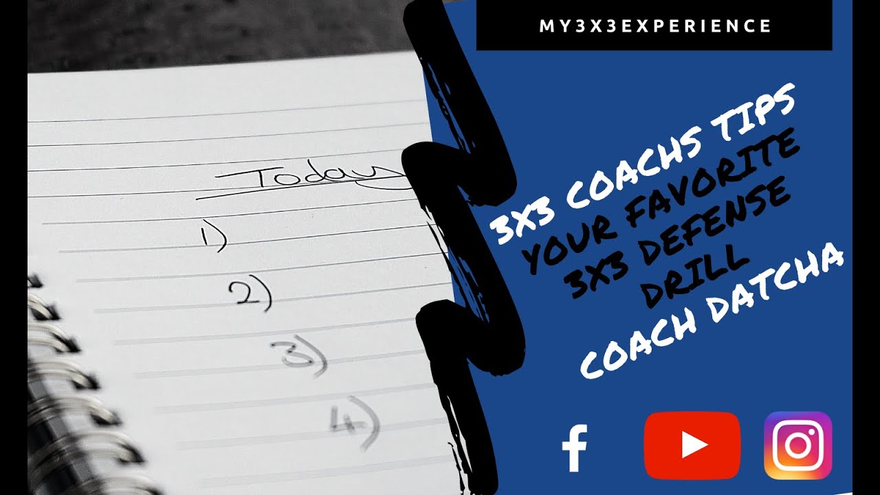 3x3 basket-ball COACH DATCHA TIPS : Defense Drill