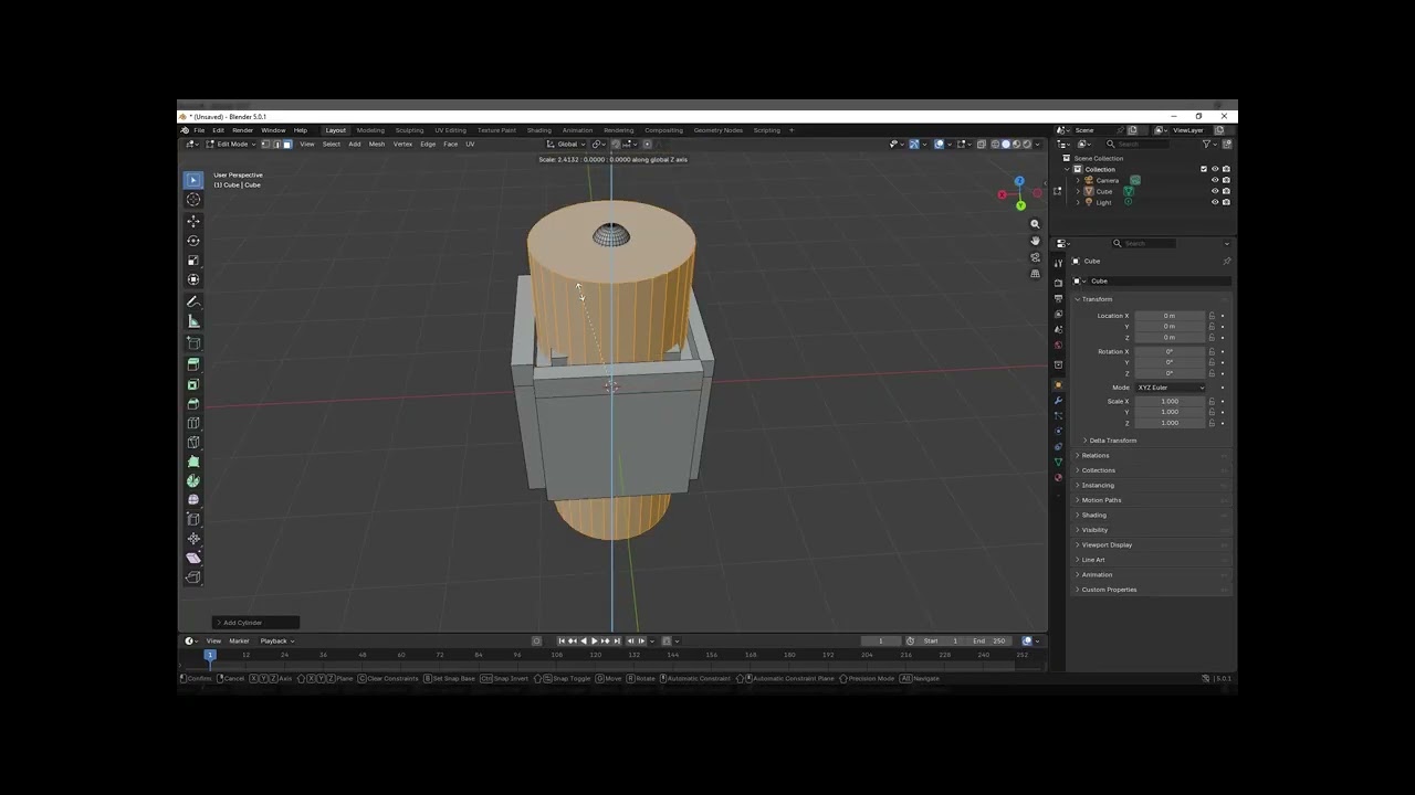 3D modeling for the first time!