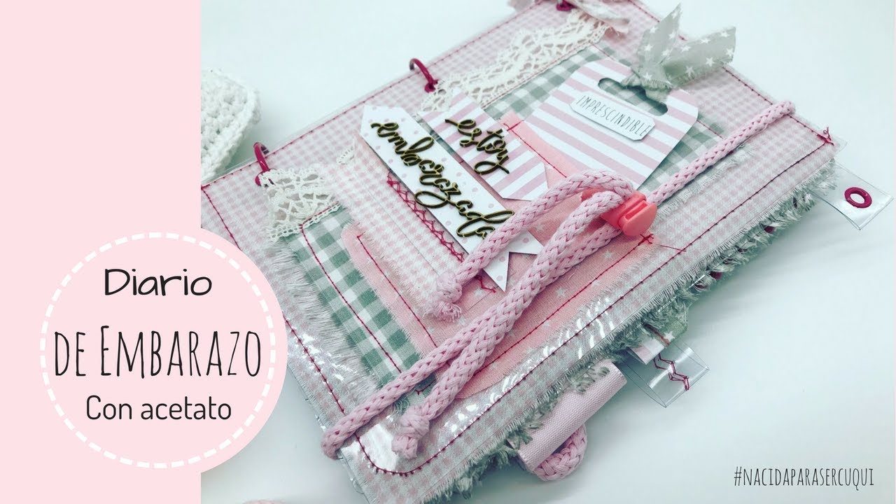 Tutorial agenda de embarazo, de acetato, hojas interiores gratis