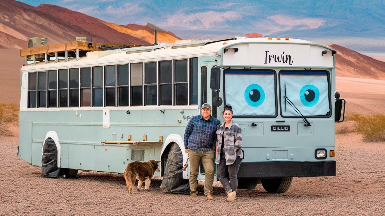 They Bought a Rare School Bus and Made it Their Luxury Home