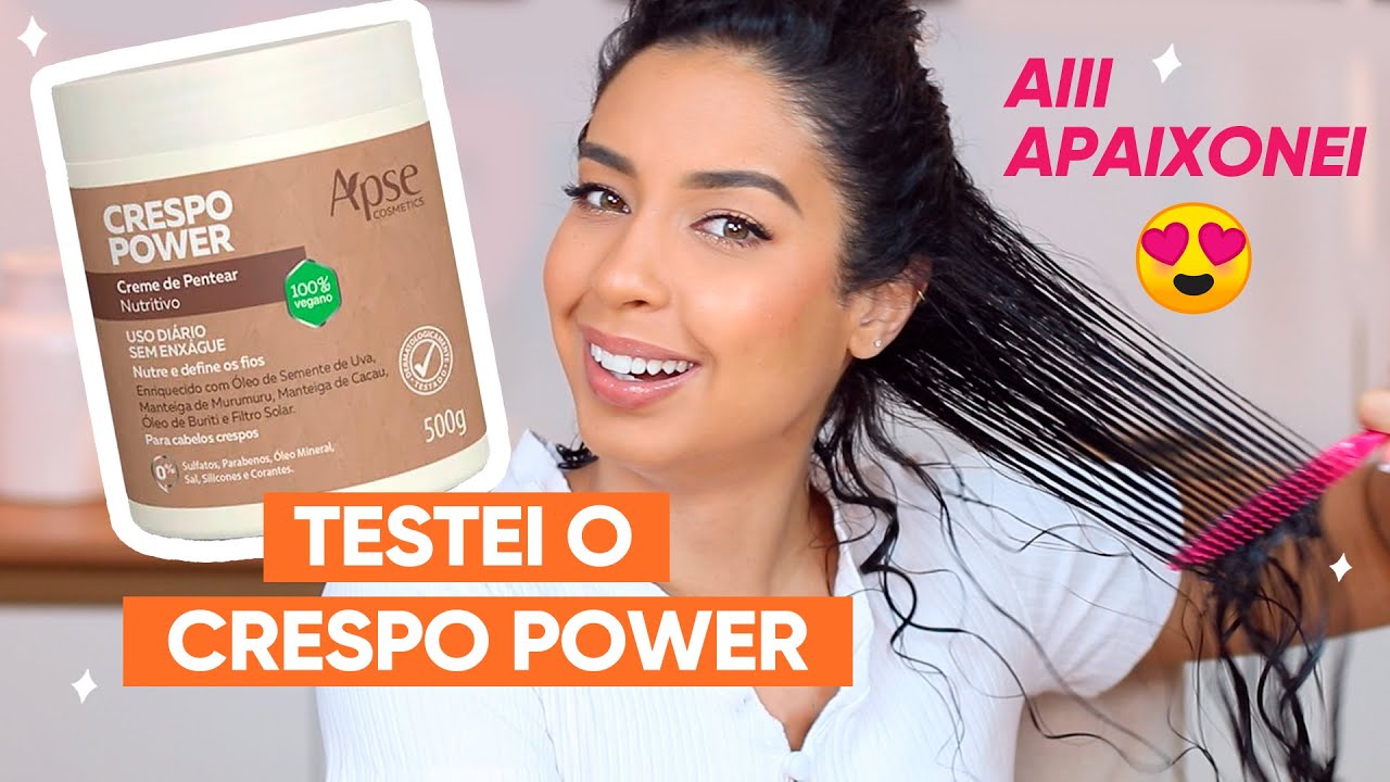 TESTEI O CREME APSE CRESPO POWER NO MEU CABELO - FINALIZAÇÃO E DAY AFTER | JULIANA LOUISE