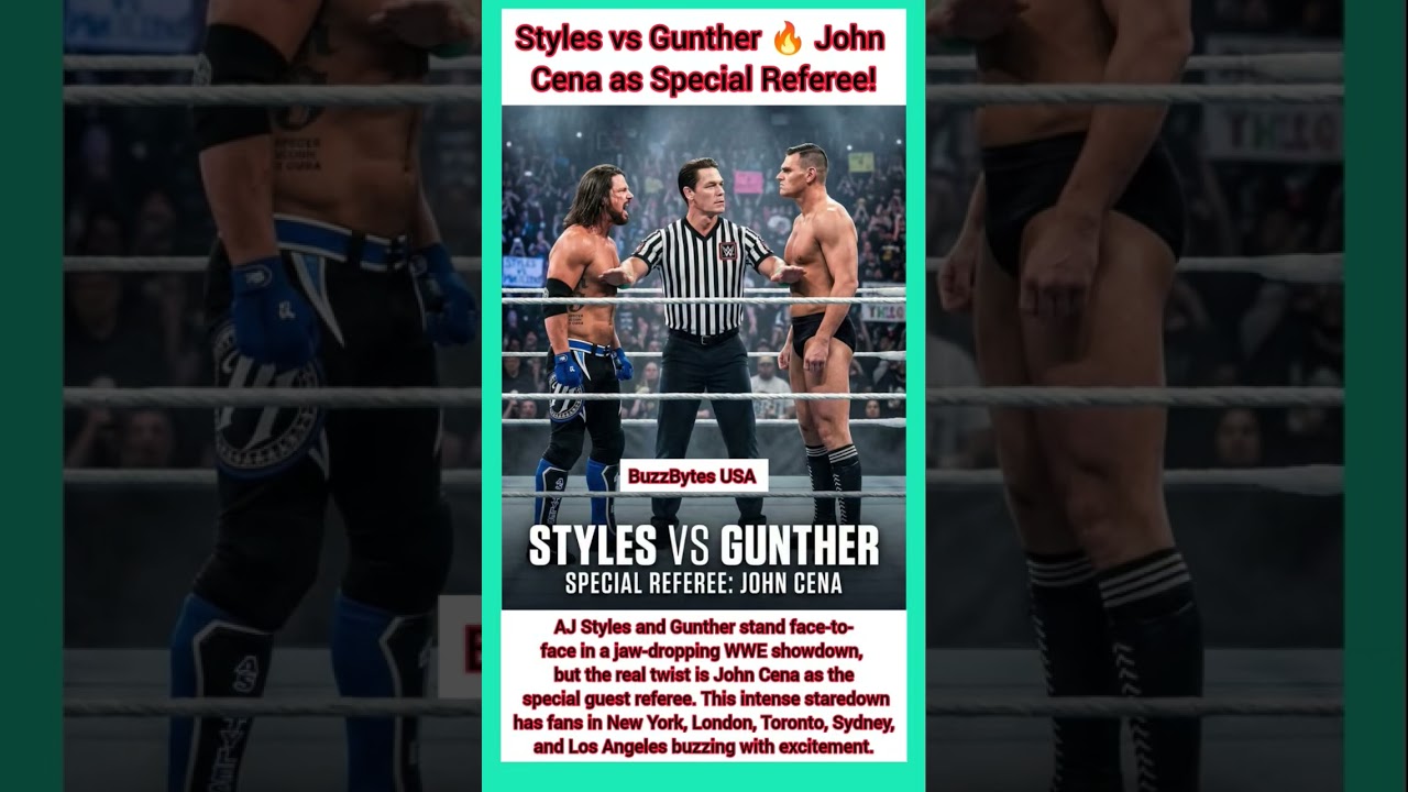 Styles vs Gunther 🔥 John Cena as Special Referee!