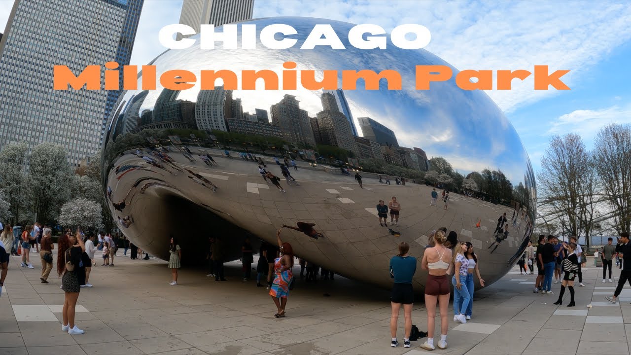 CHICAGO 🇺🇸 DOWNTOWN - MILLENNIUM PARK, SPRING WALKING TOUR [4K]