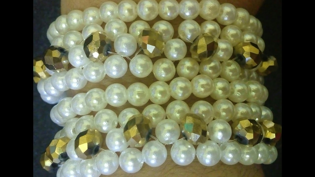 KIT MARAVILHOSO DE PULSEIRAS EM PÉROLAS E CRISTAIS