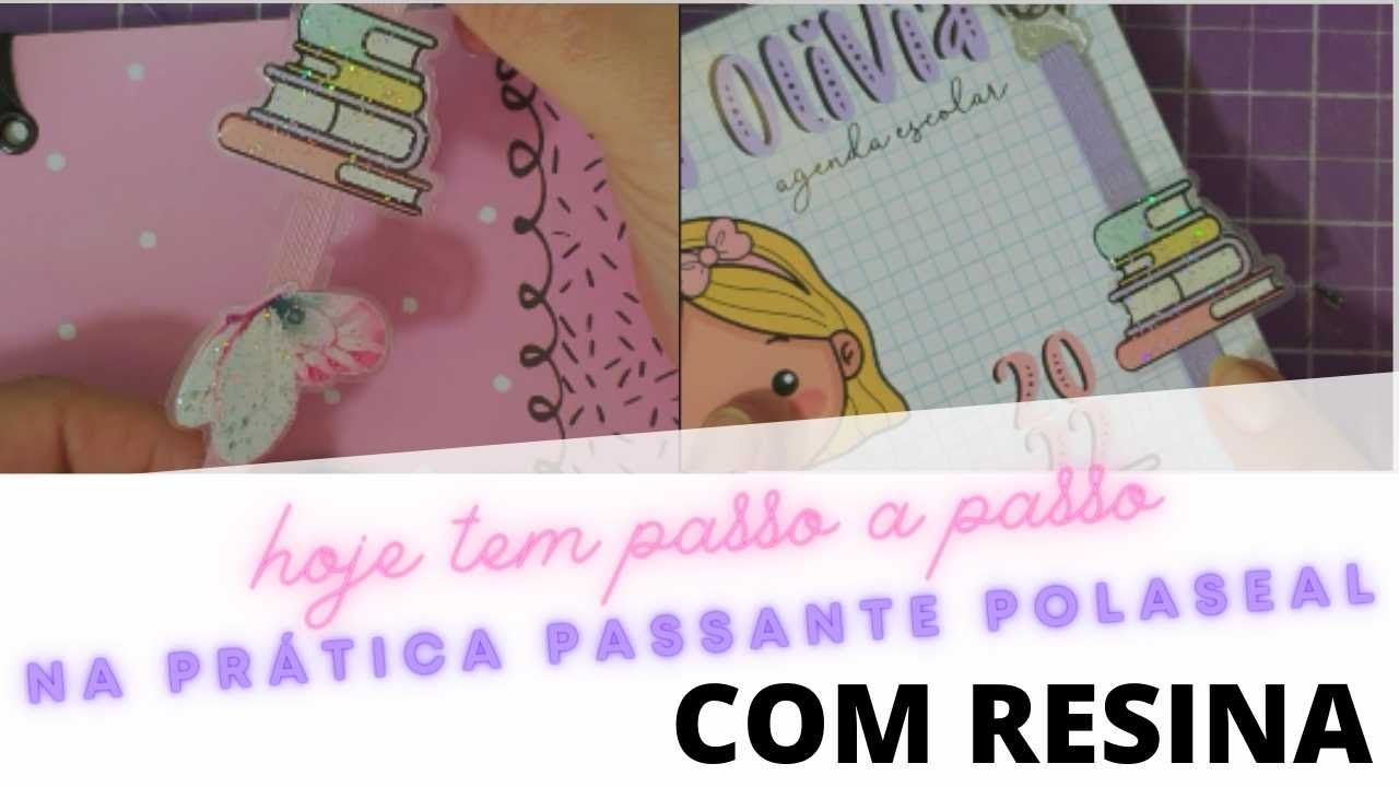 Passante encadernação Polaseal com Resina  PARTE 3