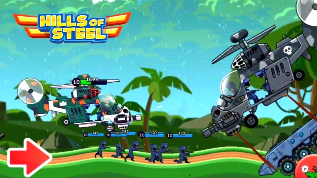 CLASSIC BATTLE WALKING THROUGH GAMEPLAY-Hills Of Steel