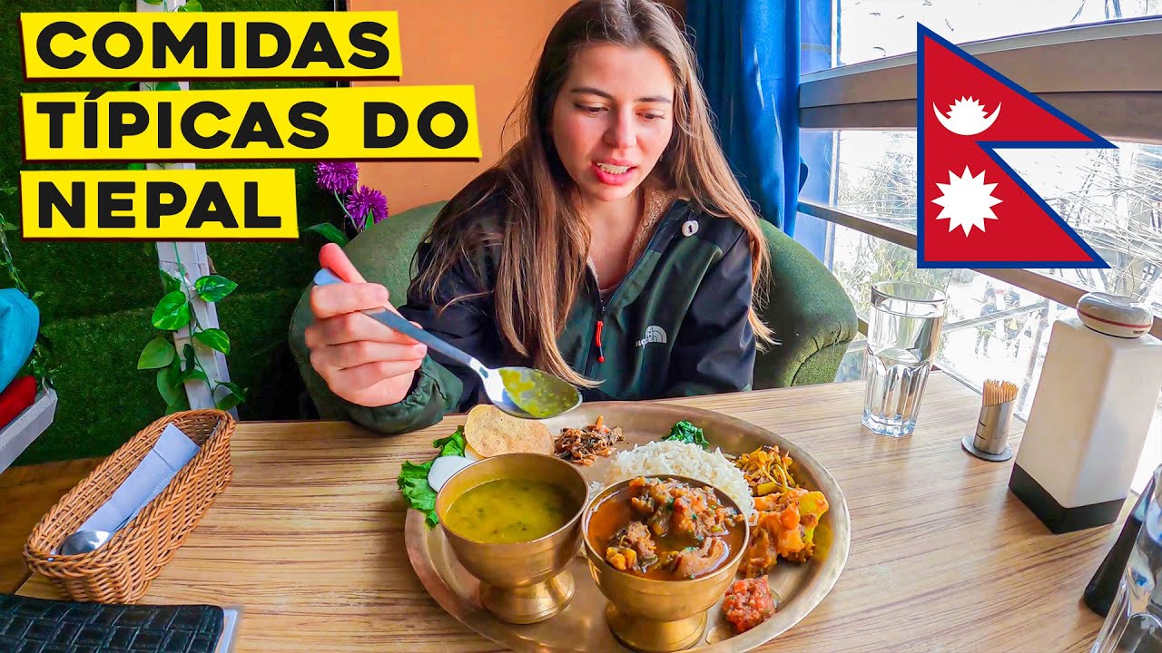 PROVANDO COMIDAS TÍPICAS NO NEPAL
