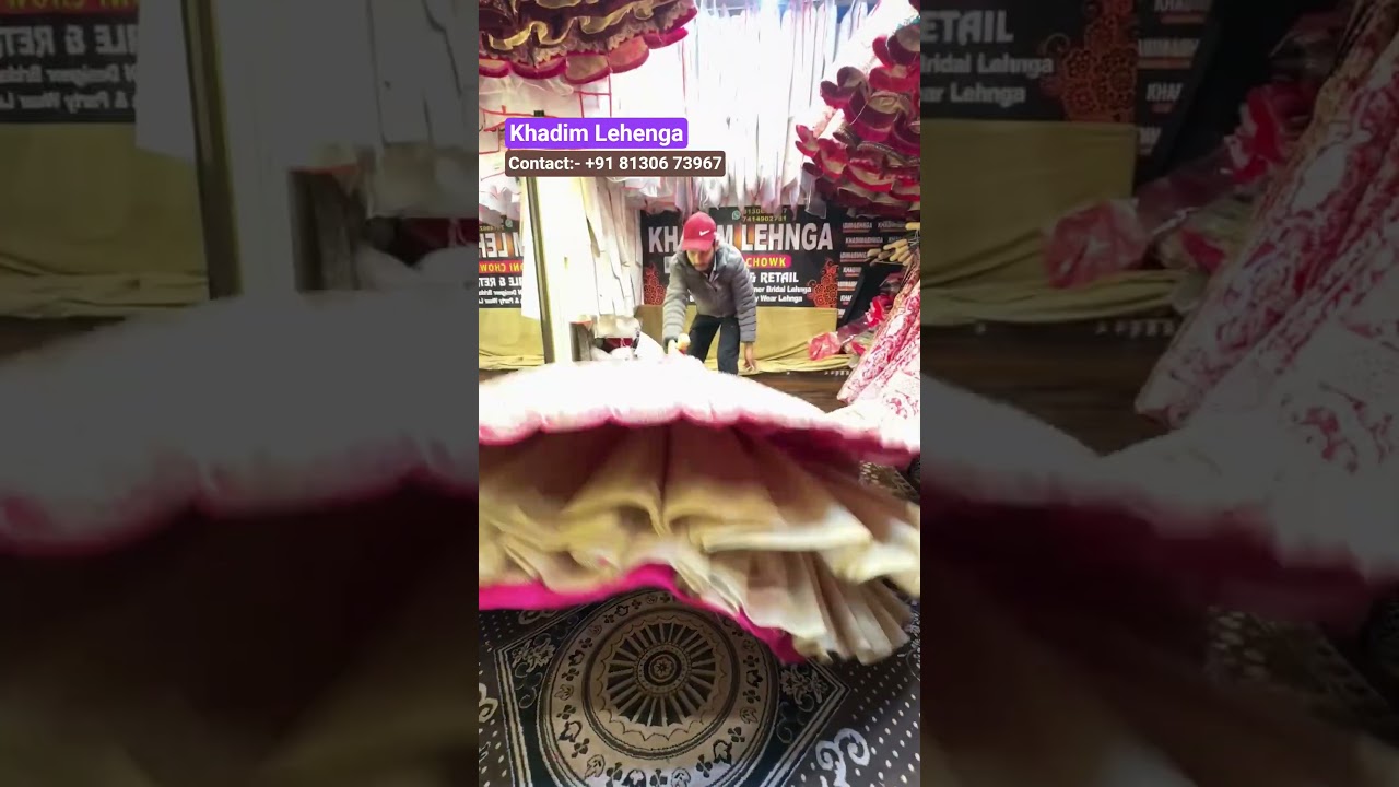Khadim Lehenga At Wholesale Shop In Chandni Chowk Delhi #shorts #viral #trending #shortsfeed #yt