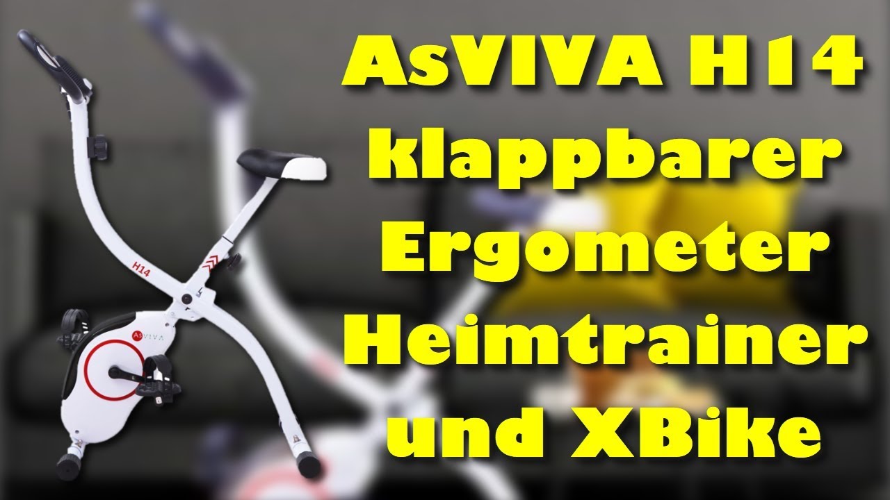 AsVIVA H14 Ergometer klappbarer Heimtrainer und XBike