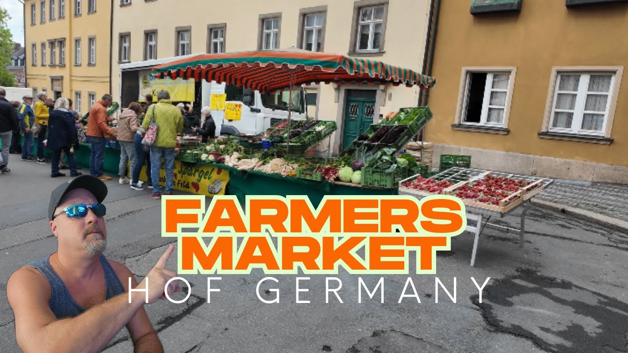 HOF Germany-  St. Michaelis &ndash; Evangelisch-Lutherische Kirche, and Farmers Market