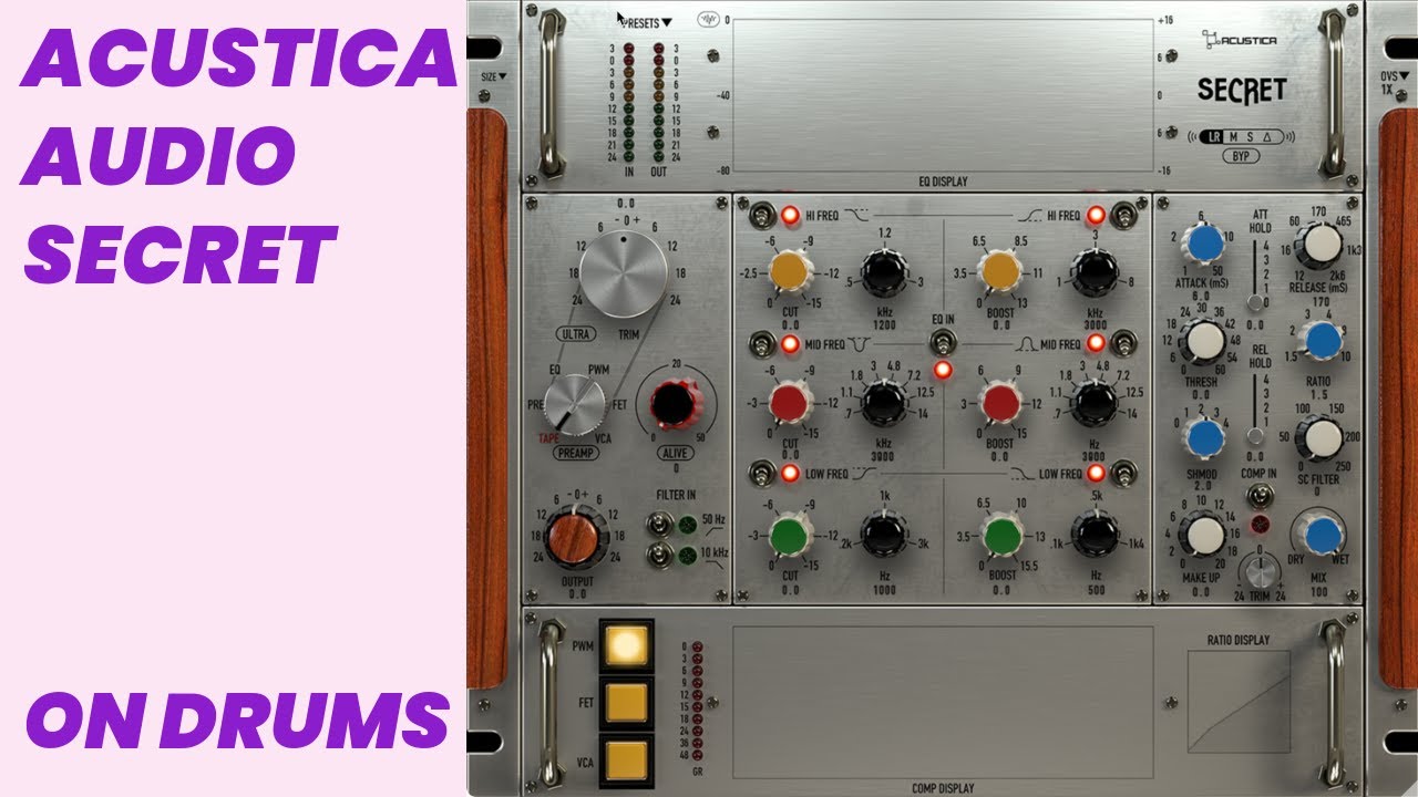 Acustica Audio SECRET on Drums