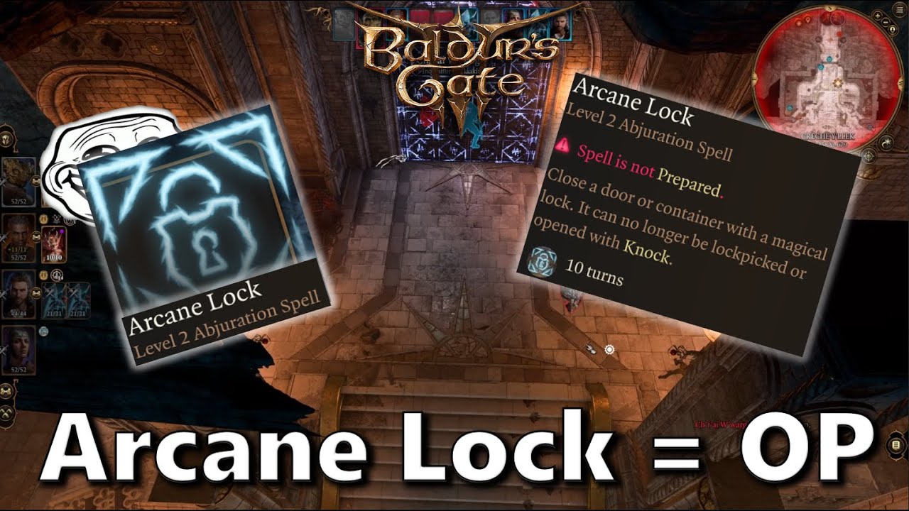 Arcane Lock is OP | *no damage* Ch'r'ai W'wargaz boss fight | Baldur's Gate 3 gameplay