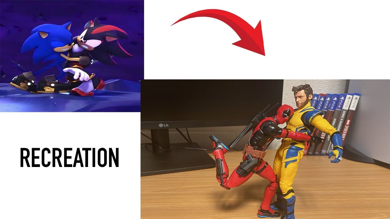 Recreating Sonic and Shadow moments from Sonic Prime with Deadpool and Wolverine (3k special)