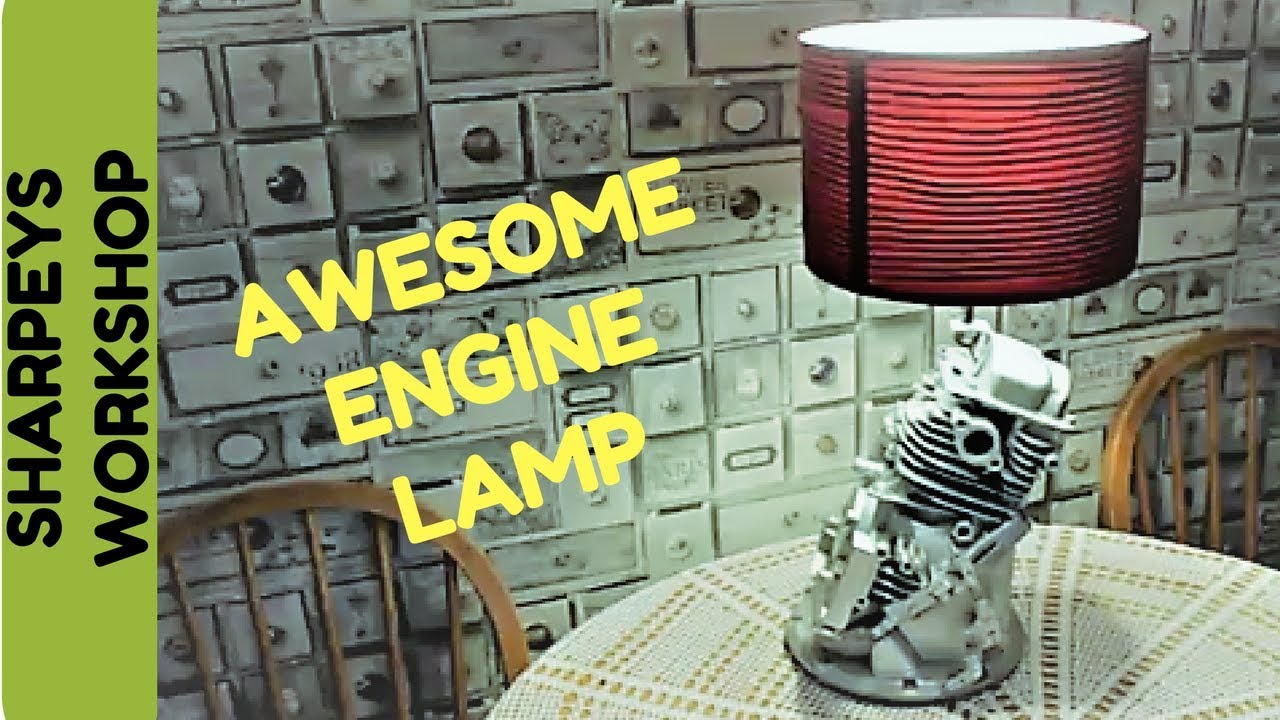 Diy Engine Lamp from scrap