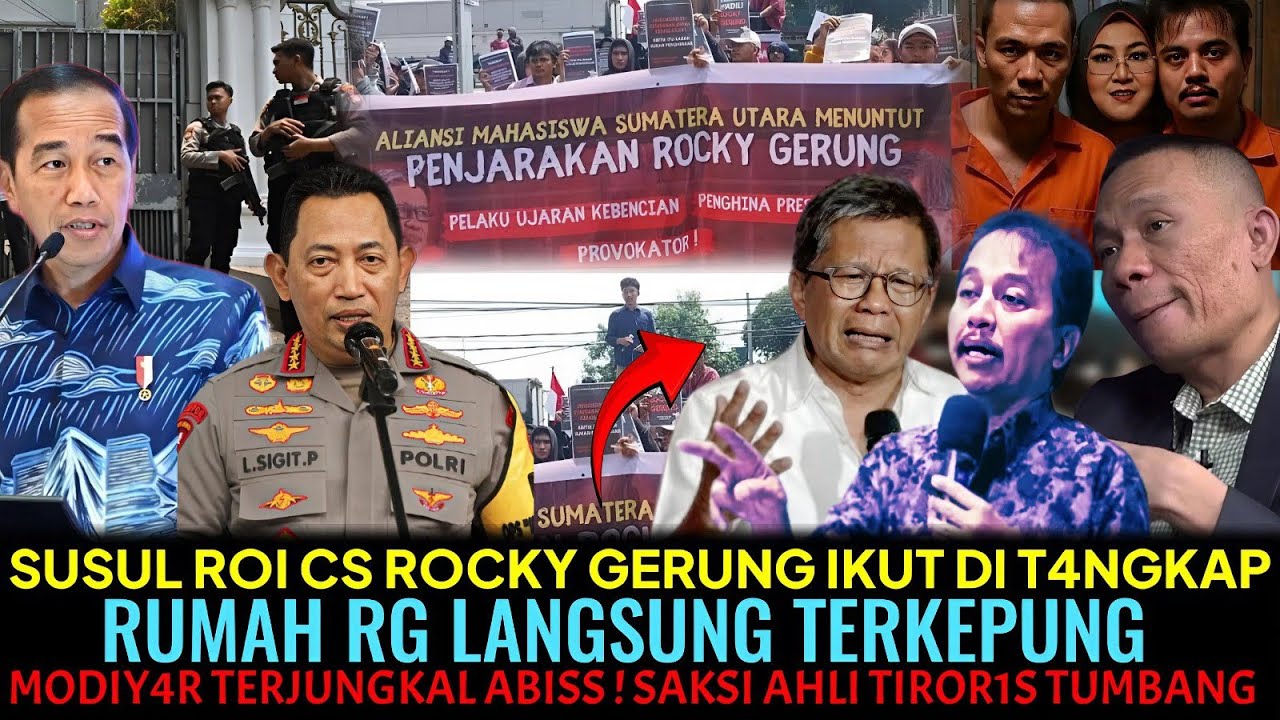 SUSUL ROI CS ROCKY GERUNG IKUT DI T4NGKAP😱!? RUMAH RG SUDAH TERKEPUNG~SAKSI AHLI TIROR1S TUMBANG  