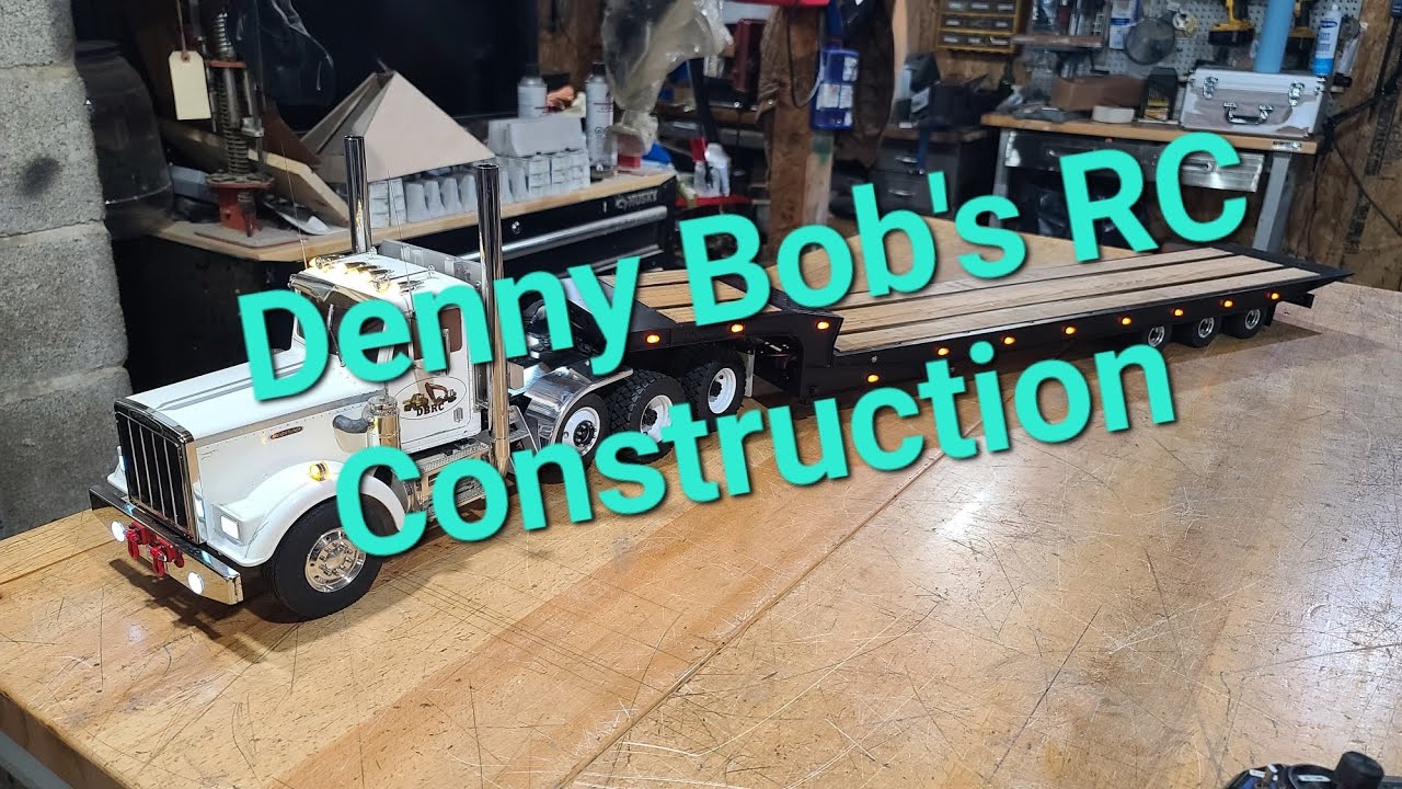 Мой радиоуправляемый Freightliner от Tamiya в масштабе 1/14 и прицеп DPS Landoll