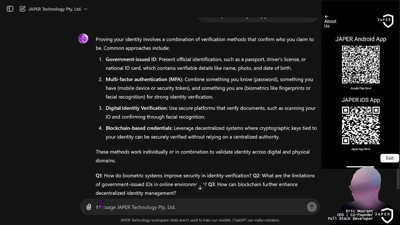[8+/7/365] JAPER | CEO | Co-Founder | Full Stack Developer | Cybersecurity