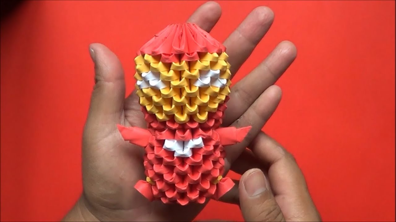 Origami 3D Mini iron man