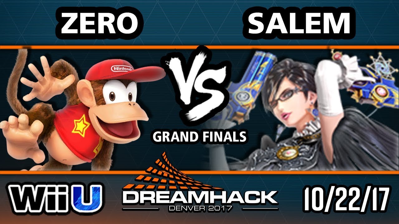 DHDEN17 Smash 4 - TSM | Zero (Diddy) Vs. MVG | Salem (Bayonetta) - Wii U Singles GF