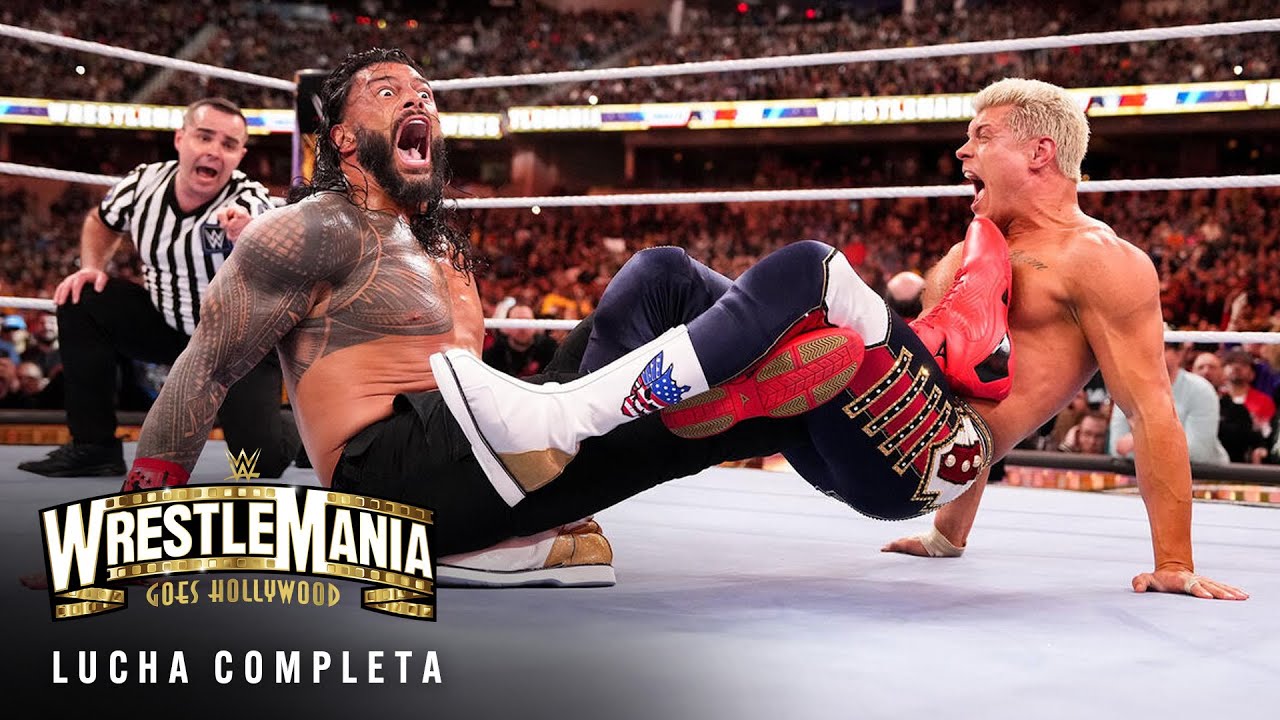 LUCHA COMPLETA: Roman Reigns vs. Cody Rhodes: WrestleMania 39 Domingo