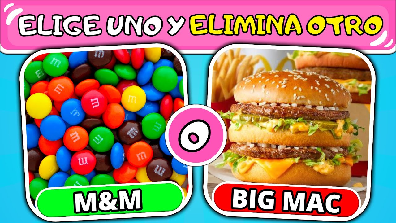 Elige Uno, Patea Uno: Dulces vs Comida Rápida 🍬🍔