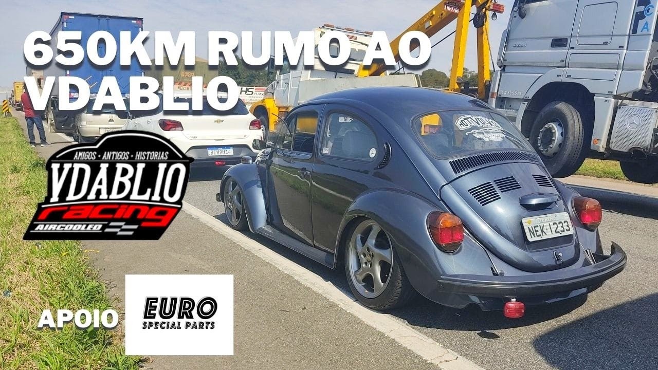 VLOG DE VIAGEM! DE SÃO PAULO A BALNEÁRIO CAMBORIÚ (650km) DE FUSCA RUMO AO VDABLIO RACING 2021- FnF