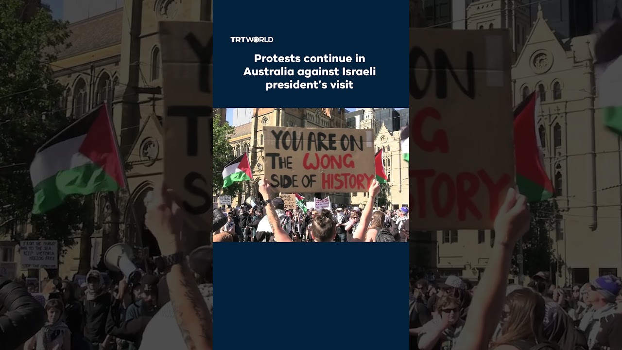 Protests continued across Australia during Israeli president&rsquo;s visit
