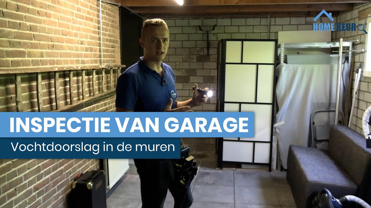 Inspectie van een verouderde garage: diverse scheuren en vochtproblemen!