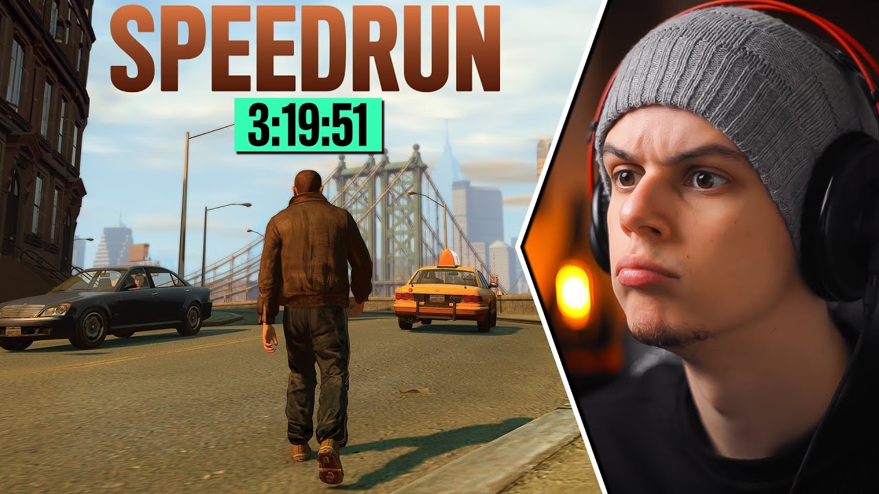 GTA 4 COMPLETO EM 3 HORAS! - SPEEDRUN REACT INACREDITÁVEL