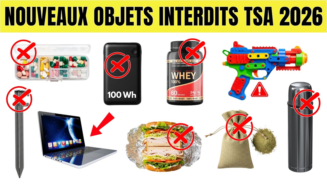 La TSA Confisquera Ces 10 Objets En 2026 (La Plupart Des Voyageurs Ne Le Savent Pas)