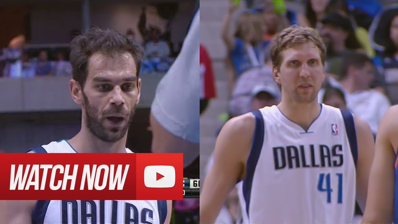 2014.03.25 - Dirk Nowitzki & Jose Calderon Full Combined Highlights vs Thunder, SICK!