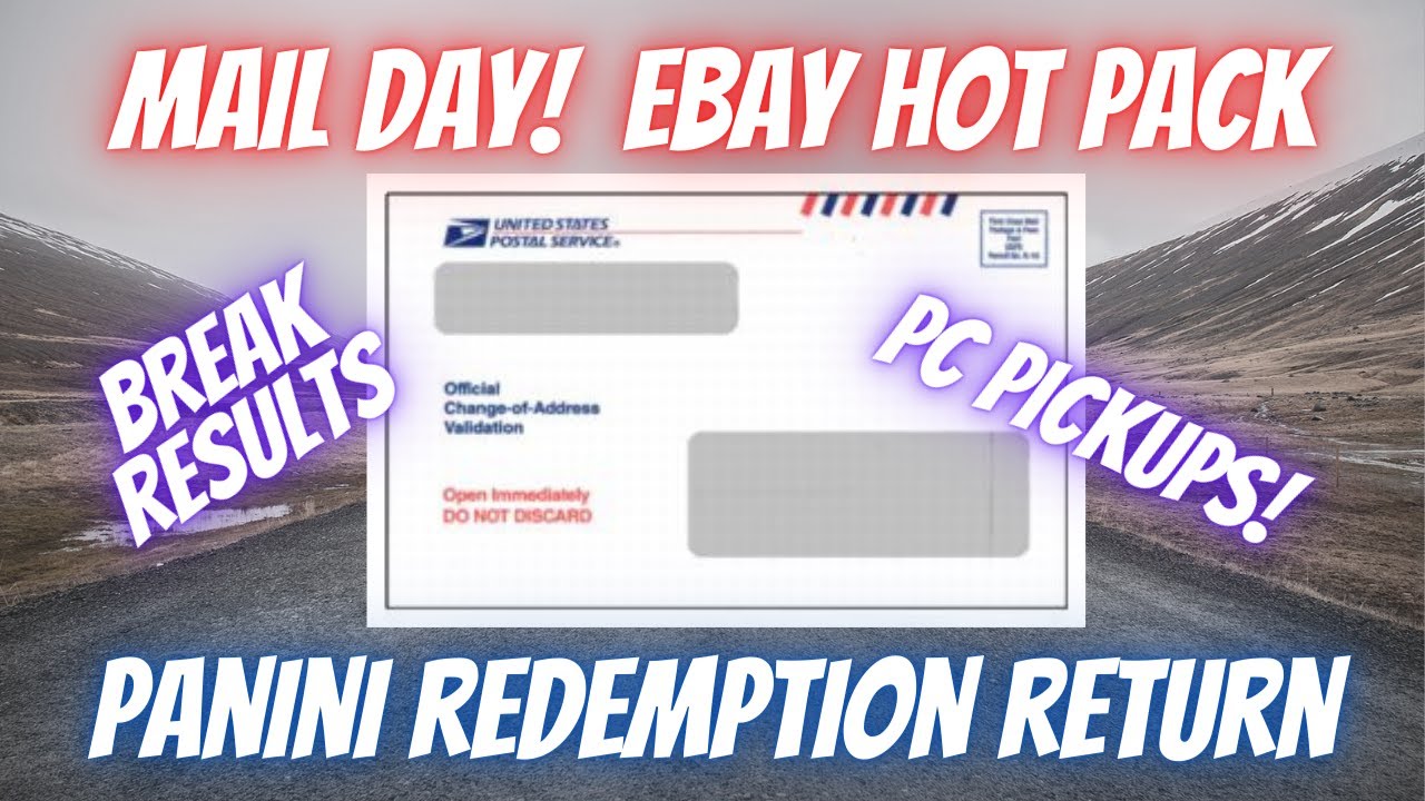 Mail Day: Ebay Hot Pack. Panini Redemption card and breaks and PC pickups