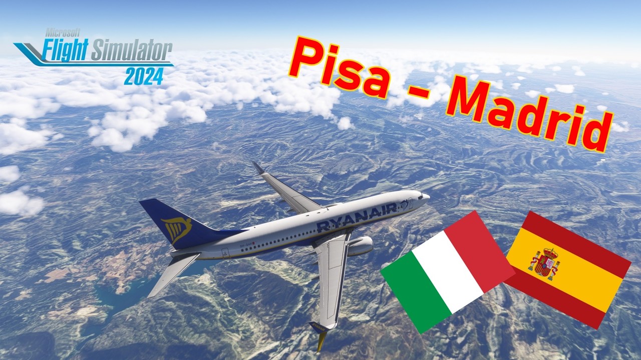 MSFS 2024 auf XBox S - PMDG 737-800 - Ryanair 9471 - Pisa ✈️ Madrid (LIRP-LEMD)