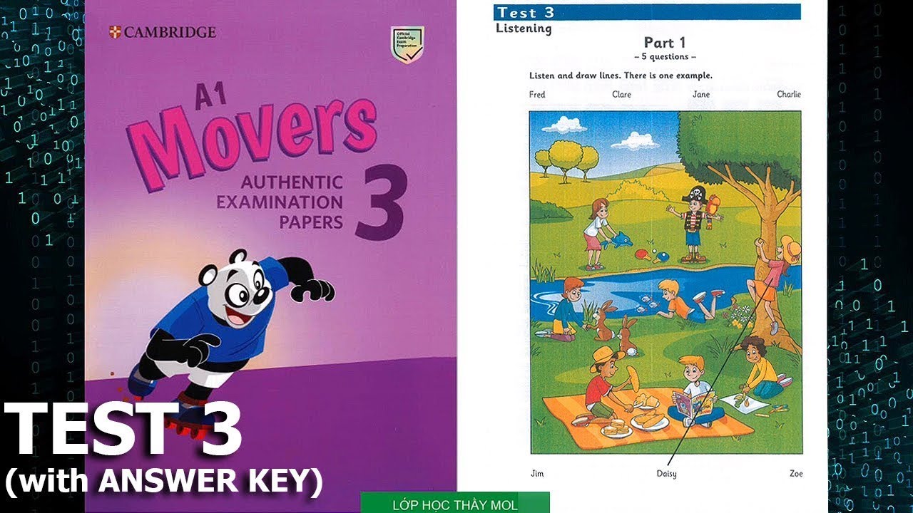 Movers 3 TEST 3 &mdash; Тесты на аудирование 3 | Класс мистера Мола