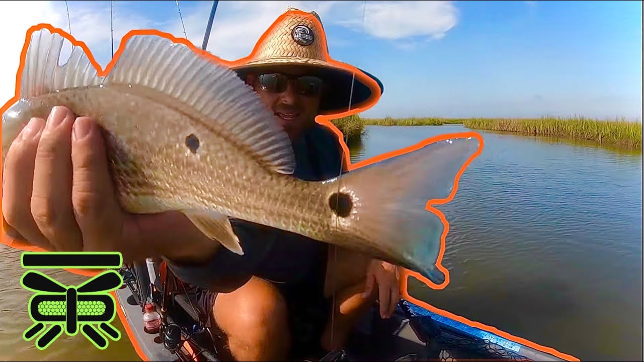 KAYAK fishing TEXAS GULF COAST  [Port Arthur, TX in September]