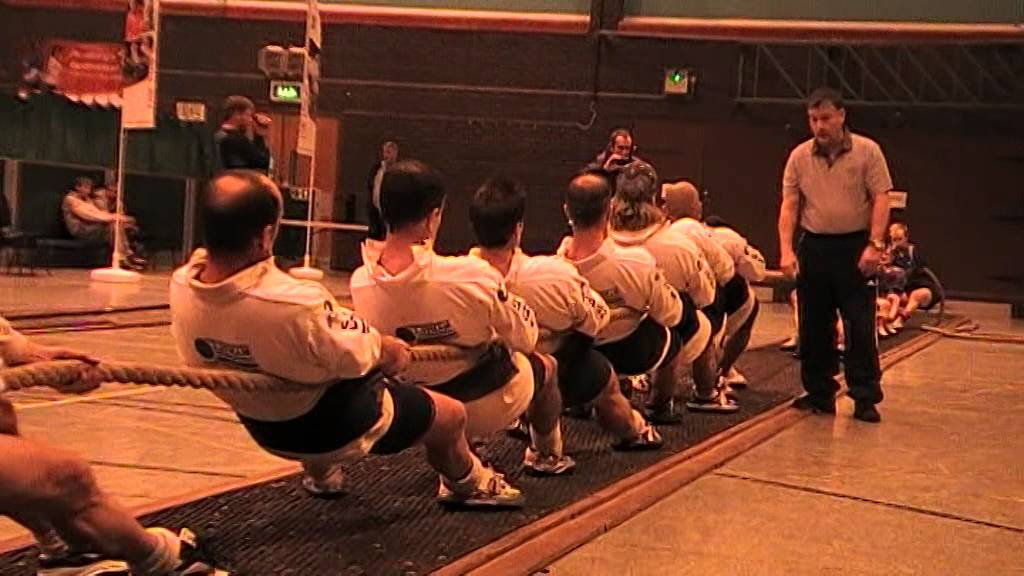 2014 UK Indoor Tug of War Championships -- Men Open Club 600 Kilos Final -- First End