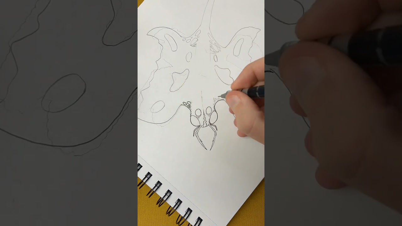 Using a MAGNET toy to help me create a creature from Scratch!! #cwgartwork #artwork #weirdart