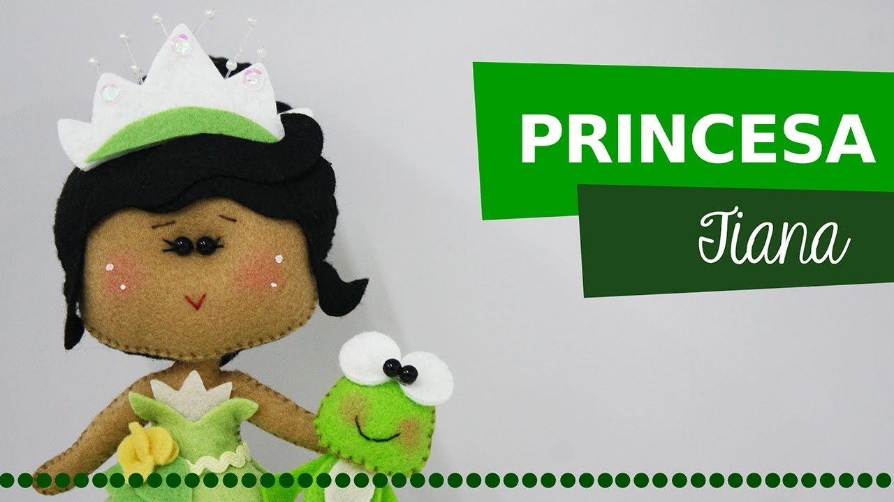 ✎ Passo a Passo: Princesa Tiana - Ateliê Linna