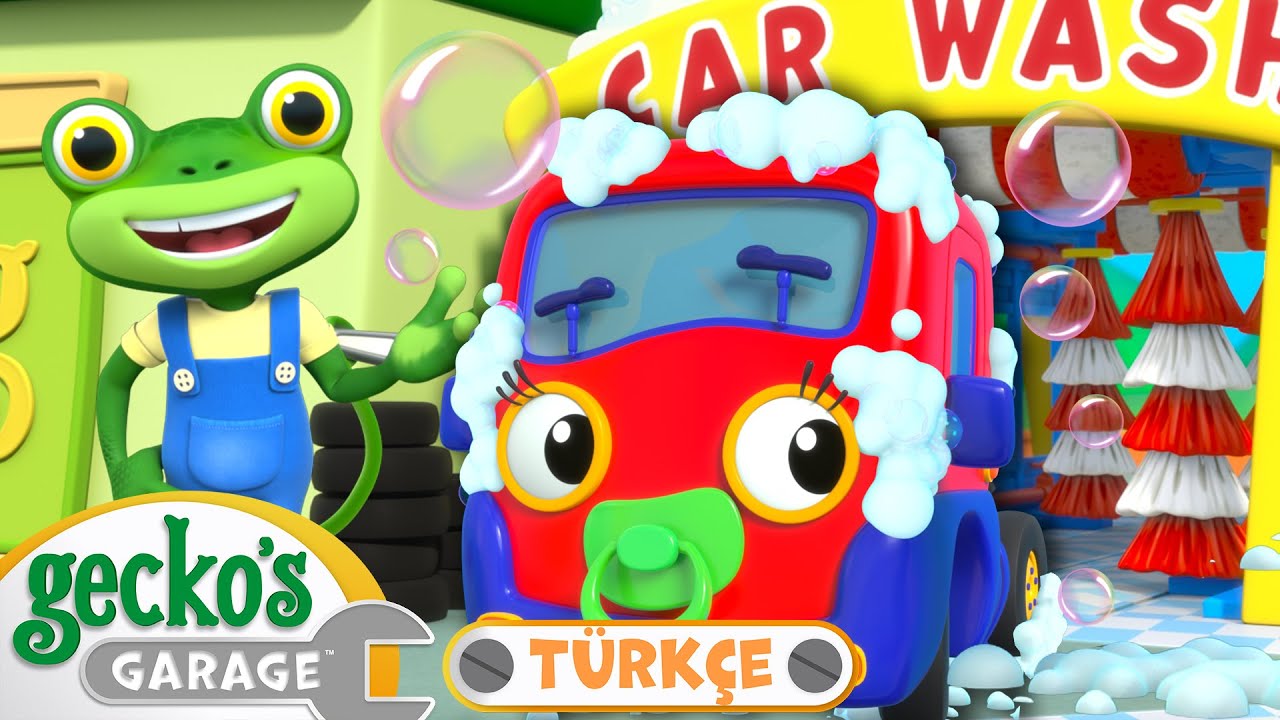 Oto Yıkamacılar｜🐸 Gecko'nun Garajı - &Ccedil;ocuklar I&ccedil;in kamyonlar {T&uuml;rk&ccedil;e Dublajlı}