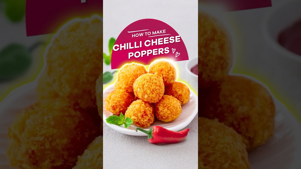 Easy Homemade Chilli Cheese Poppers | Crispy Chilli Cheese Poppers | D'lecta